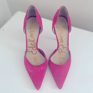 Pink Sam Edelman Suede Pumps